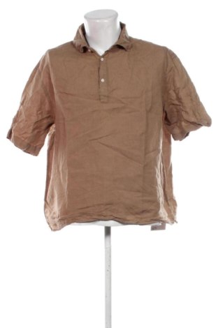 Męski T-shirt Zara, Rozmiar XL, Kolor Brązowy, Cena 35,00 zł, #137821382