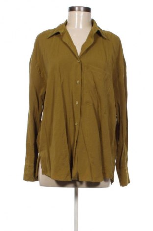 Дамска риза Pull&Bear, Размер M, Цвят Зелен, Цена 2,55 €