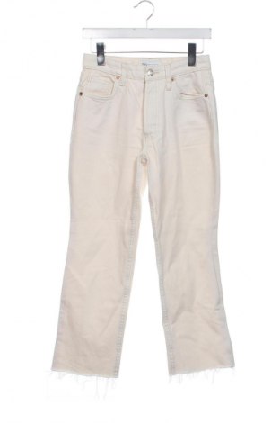Γυναικείο Τζίν Zara, Μέγεθος XXS, Χρώμα Εκρού, Τιμή 5,99 €