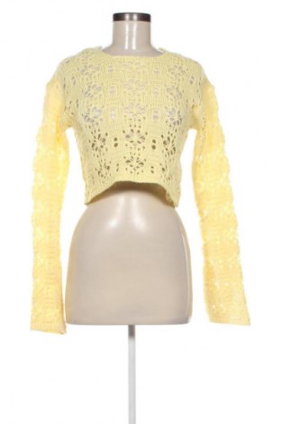 Дамски пуловер Fb Sister, Размер XXS, Цвят Жълт, Цена 8,18 €