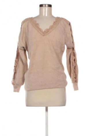 Dámský svetr Jean Louis Francoise, Velikost L, Barva Béžová, Cena  439,00 Kč