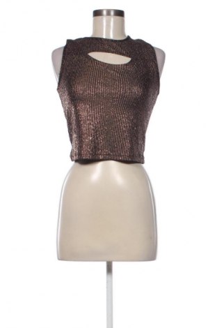 Γυναικείο τοπ Unbranded, Μέγεθος L, Χρώμα Χρυσαφί, Τιμή 14,99 €