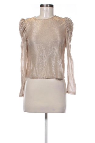 Дамска блуза Gina Tricot, Размер XS, Цвят Златист, Цена 10,00 €, #137900283