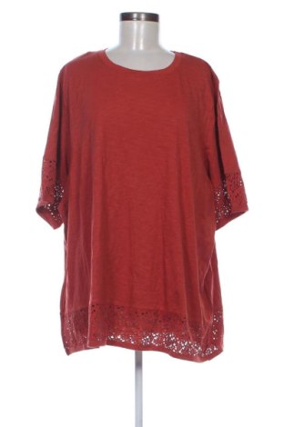 Damen Shirt Ulla Popken, Größe 4XL, Farbe Orange, Preis 13,99 €, #137870996