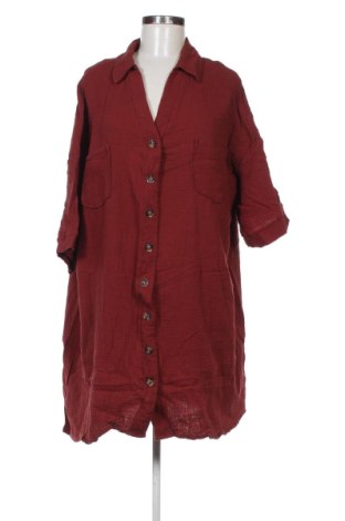 Дамска риза Unbranded, Размер 5XL, Цвят Червен, Цена 13,00 €, #137843054