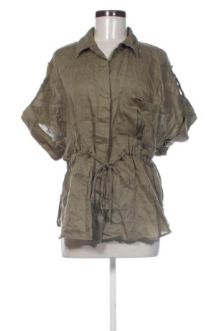 Cămașă de femei Zara, Mărime L, Culoare Verde, Preț 105,99 Lei, #137852408
