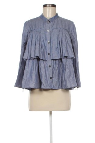 Cămașă de femei Zara, Mărime L, Culoare Albastru, Preț 73,49 Lei, #137880654