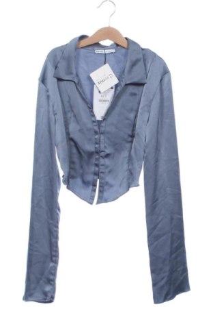 Cămașă de femei Bershka, Mărime XS, Culoare Albastru, Preț 104,98 Lei, #137873912