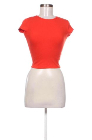 Damen T-Shirt Bershka, Größe S, Farbe Rot, Preis 8,76 €, #137864255