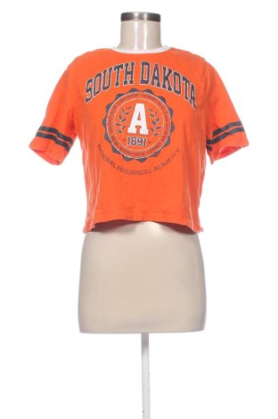 Tricou de femei Sinsay, Mărime M, Culoare Portocaliu, Preț 47,24 Lei, #137877692