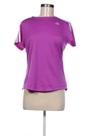 Γυναικείο t-shirt Adidas, Μέγεθος M, Χρώμα Βιολετί, Τιμή 18,00 €, #137891530