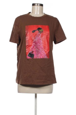 Damski T-shirt Unbranded, Rozmiar L, Kolor Brązowy, Cena 42,34 zł, #137891948