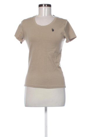 Damski T-shirt U.S. Polo Assn., Rozmiar S, Kolor Beżowy, Cena 158,33 zł, #137892370