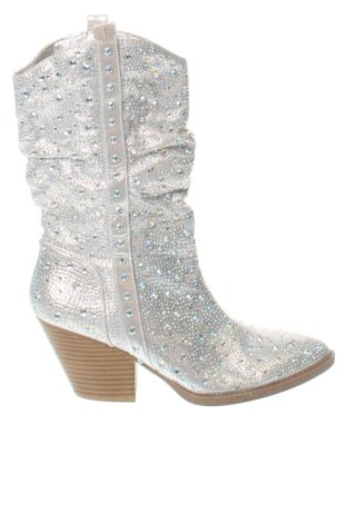 Botine de damă SHEIN, Mărime 39, Culoare Argintiu, Preț 167,97 Lei, #137849092
