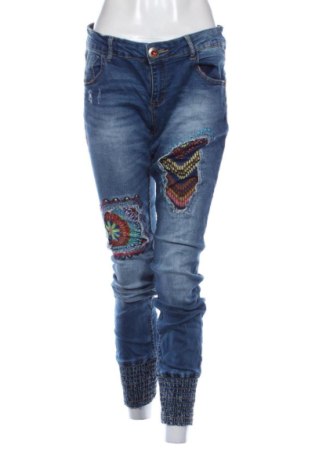 Damskie jeansy Desigual, Rozmiar L, Kolor Niebieski, Cena 205,99 zł, #137849735