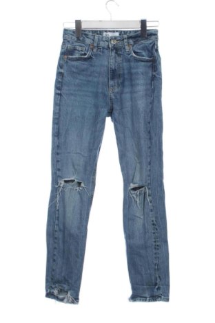 Дамски дънки Zara, Размер XS, Цвят Син, Цена 14,00 €, #137857780
