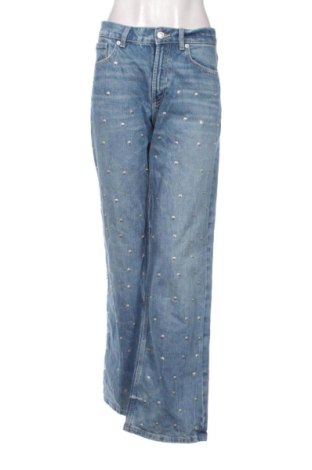 Blugi de femei Zara, Mărime M, Culoare Albastru, Preț 111,11 Lei, #137861742