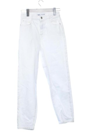 Blugi de femei Zara, Mărime XS, Culoare Alb, Preț 82,22 Lei, #137889523