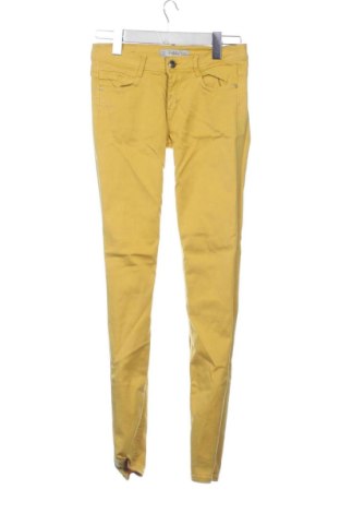 Дамски дънки Zara, Размер XS, Цвят Жълт, Цена 15,62 €, #137890199