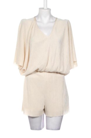 Дамски къс гащеризон Bershka, Размер M, Цвят Бежов, Цена 20,00 €, #137851907