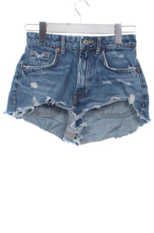 Дамски къс панталон Zara, Размер XXS, Цвят Син, Цена 8,00 €, #137857713