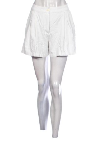Pantaloni scurți de femei Bershka, Mărime S, Culoare Alb, Preț 58,42 Lei, #137883918