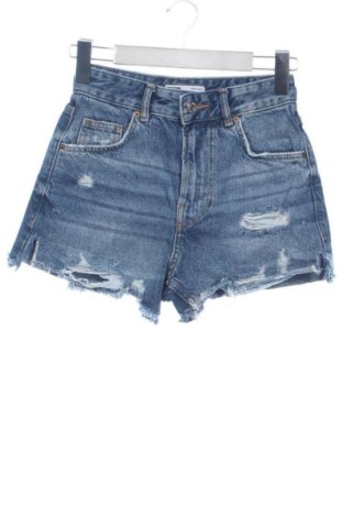 Damskie szorty Bershka, Rozmiar XXS, Kolor Niebieski, Cena 42,34 zł, #137872638