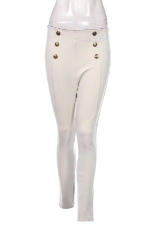 Damskie legginsy Zara, Rozmiar M, Kolor ecru, Cena 34,68 zł, #137863721
