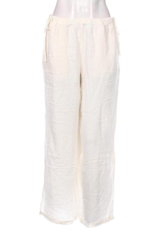 Pantaloni de femei H&M, Mărime L, Culoare Ecru, Preț 123,99 Lei, #137871540