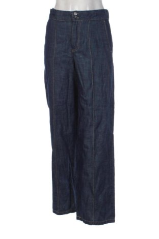Pantaloni de femei Zara, Mărime M, Culoare Albastru, Preț 157,47 Lei, #137879231