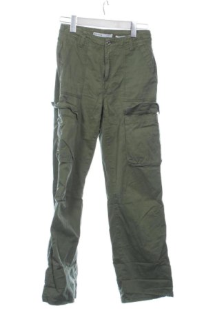 Дамски панталон Bershka, Размер XS, Цвят Зелен, Цена 11,00 €, #137881337