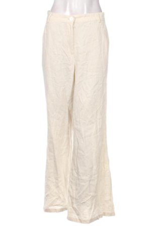 Damskie spodnie Massimo Dutti, Rozmiar M, Kolor ecru, Cena 133,88 zł, #137860594