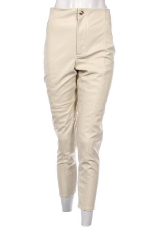 Pantaloni de femei Zara, Mărime S, Culoare Ecru, Preț 72,00 Lei, #137862562