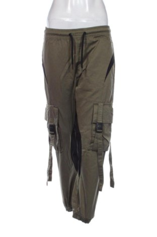 Дамски панталон Bershka, Размер S, Цвят Зелен, Цена 14,50 €, #137887840