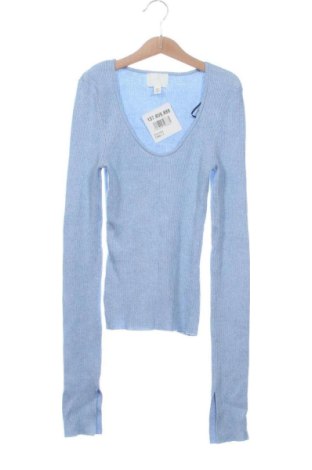Pulover de femei H&M, Mărime XS, Culoare Albastru, Preț 78,74 Lei, #137859888