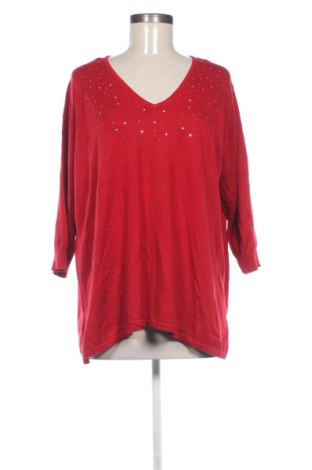 Дамски пуловер Marks & Spencer, Размер 3XL, Цвят Червен, Цена 13,70 €, #137871998