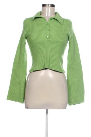 Pulover de femei Bershka, Mărime L, Culoare Verde, Preț 36,74 Lei, #137897936