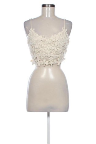 Top de femei Stradivarius, Mărime S, Culoare Ecru, Preț 69,99 Lei, #137862266