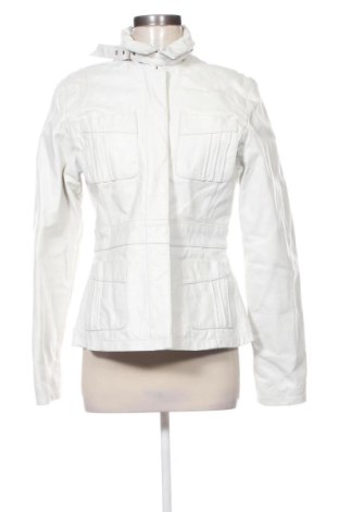 Geacă de piele pentru femei Unbranded, Mărime L, Culoare Alb, Preț 335,94 Lei, #137877148