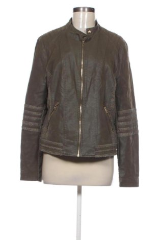 Дамско кожено яке Unbranded, Размер L, Цвят Зелен, Цена 30,00 €, #137883383