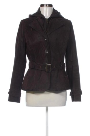 Geacă de piele pentru femei Unbranded, Mărime M, Culoare Maro, Preț 260,00 Lei, #137890917