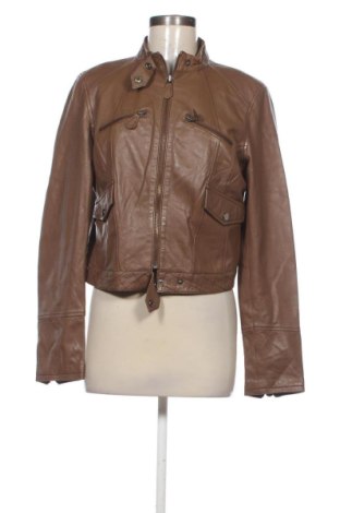 Geacă de piele pentru femei Unbranded, Mărime L, Culoare Maro, Preț 359,00 Lei, #137896755