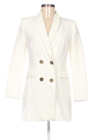 Palton de femei Zara, Mărime L, Culoare Alb, Preț 146,97 Lei, #137870678