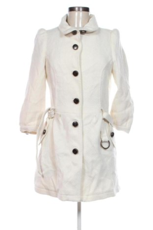 Palton de femei Zara, Mărime L, Culoare Ecru, Preț 382,99 Lei, #137876050