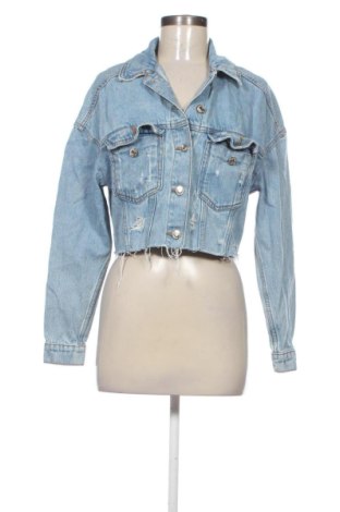 Geacă de femei Stradivarius, Mărime S, Culoare Albastru, Preț 121,99 Lei, #137875519