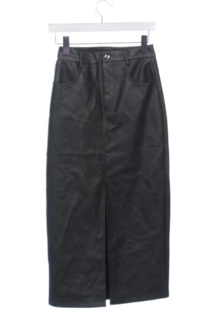 Fustă de piele Sinsay, Mărime XS, Culoare Negru, Preț 62,00 Lei, #137845555