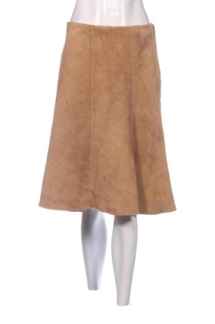 Fustă de piele H&M, Mărime XL, Culoare Bej, Preț 61,99 Lei, #137862660