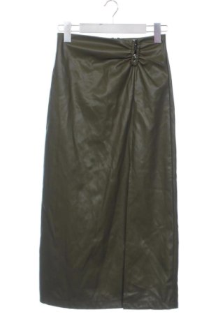 Fustă de piele Sinsay, Mărime XS, Culoare Verde, Preț 40,99 Lei, #137670757
