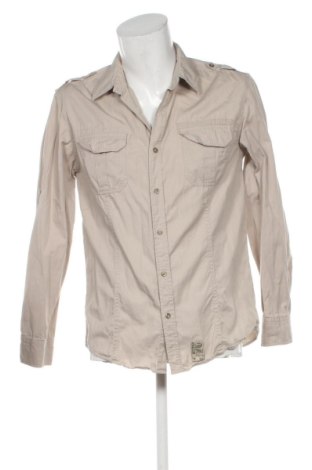 Herrenhemd Unbranded, Größe M, Farbe Beige, Preis 15,00 €, #137865431