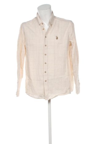 Męska koszula U.S. Polo Assn., Rozmiar XL, Kolor ecru, Cena 97,37 zł, #137883114
